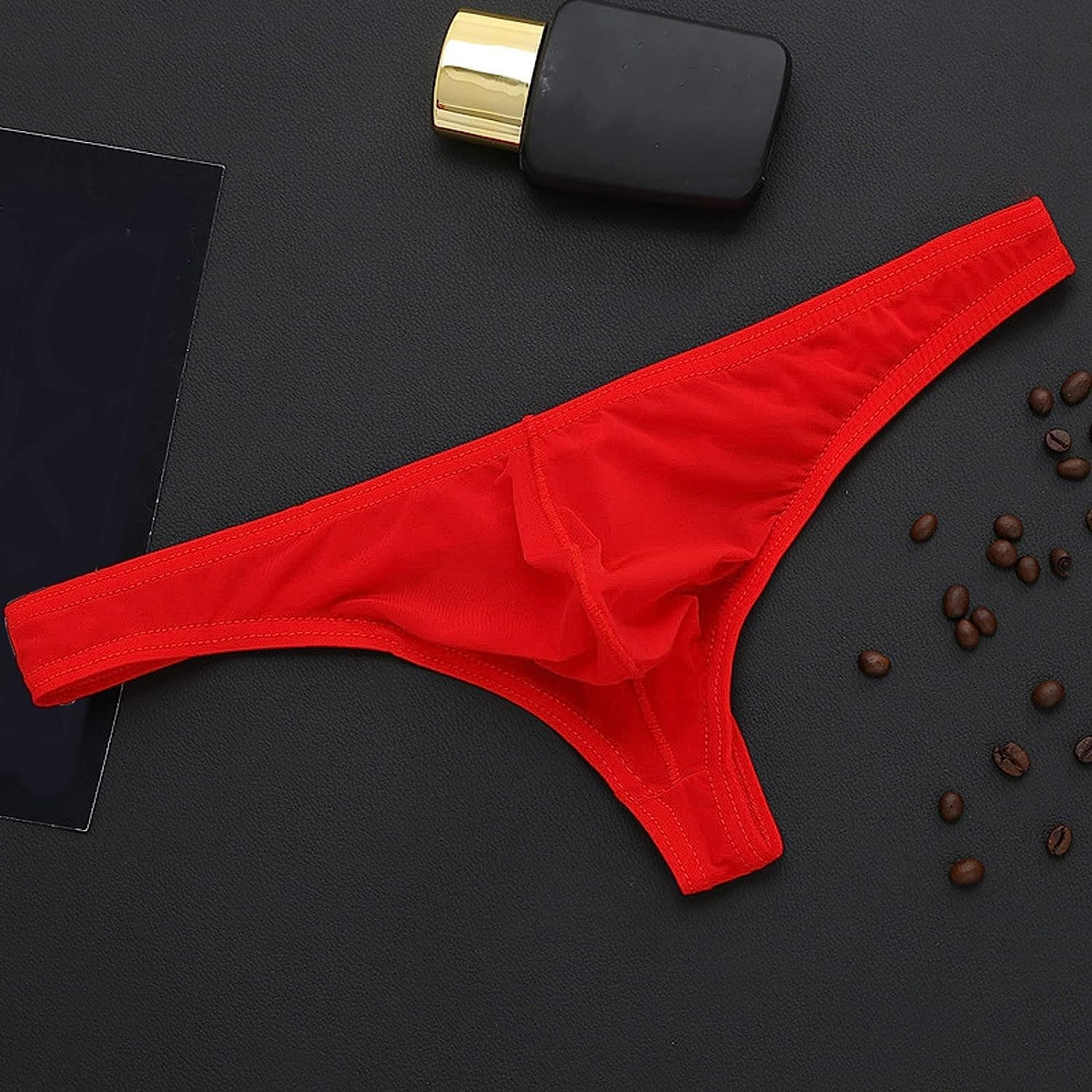 Lace Mens Ransparent Thong Thin Mesh Sexy Underwear Fun Gift Ideas Hunters image number 1