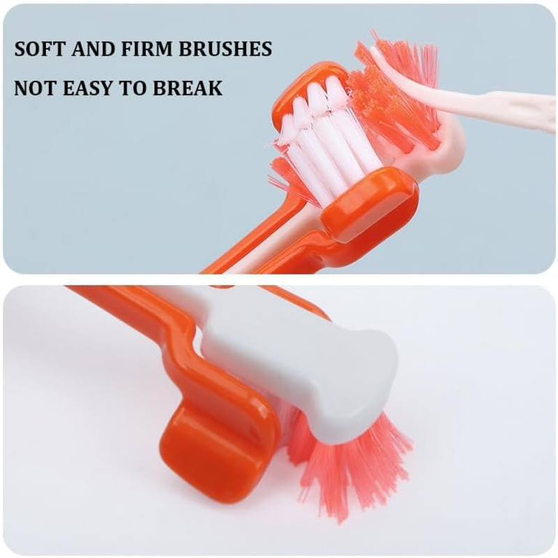 Pet Dental Care Kit - Dog & Cat Oral Care Kit for Teeth Cleaning and Fresh Breath,Toothbrush & Toothpaste Set