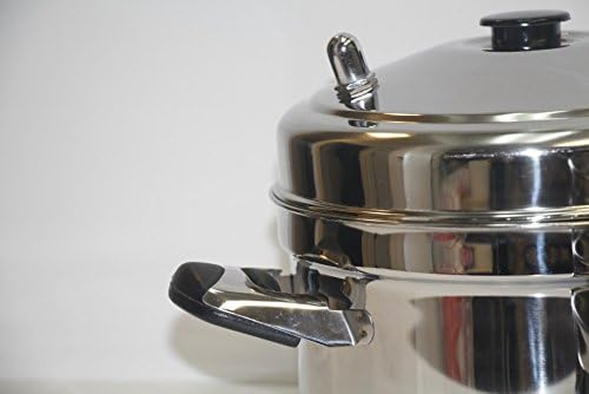 Tabakh IC-206 6-Rack Stainless Steel Idli Cooker with Strong Handles, Makes 24 Idlis