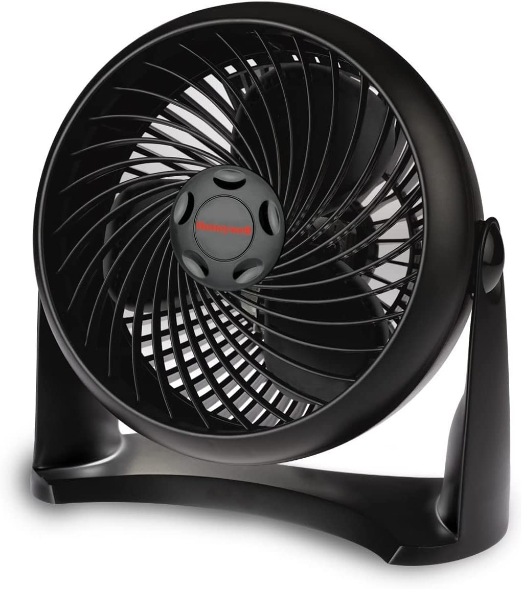 Honeywell Turboforce HT900E Turbo Fan (Low Noise Cooling, Adjustable Tilt Angle up to 90&deg;, 3 Speed Settings, Wall Mounted, Table Fan) Black image number 1