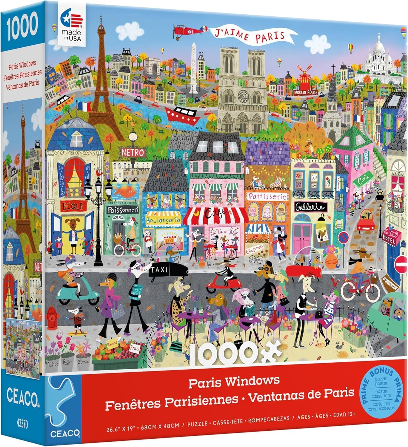 Ceaco - Shop Windows - Paris Windows - 1000 Piece Jigsaw Puzzle image number 5