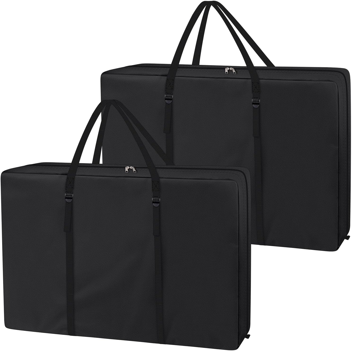 Explore Land Heavy Duty Chair Storage Bag for Folding Longue Zero Gravity Light Weight Transport Folding Rollator Walker (2Pack-Black) image number 2