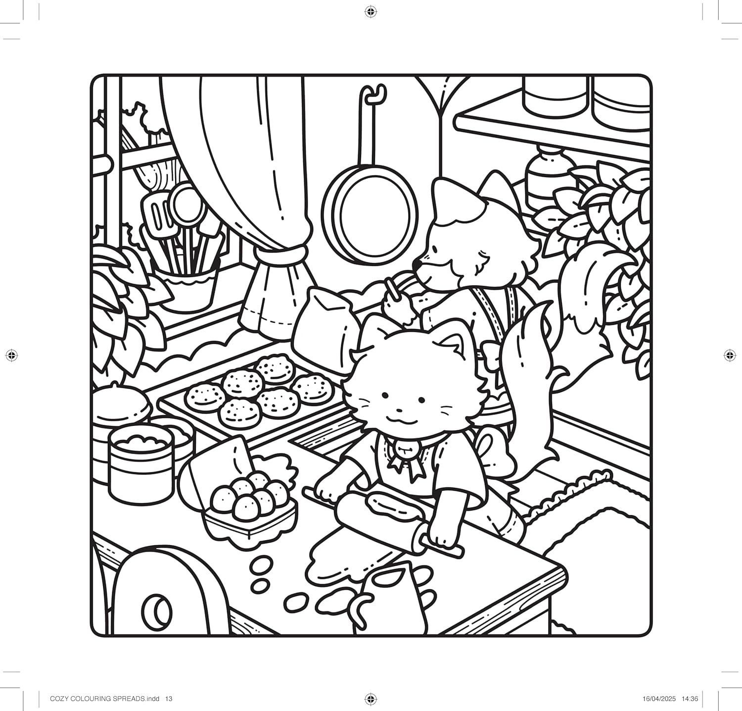 Cute & Cosy: Cuddly Days: a Simple, Snuggly Colouring Book image number 3