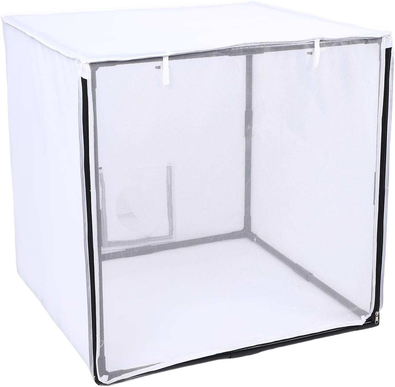 Sorandy Airbrush Paint Spray Booth, Portable Spray Paint Booth with Filter and Mesh Curtain, Mobile Detachable Painting Tent for Garage, Studio, Yard 75X75X75Cm /29.53In image number 2