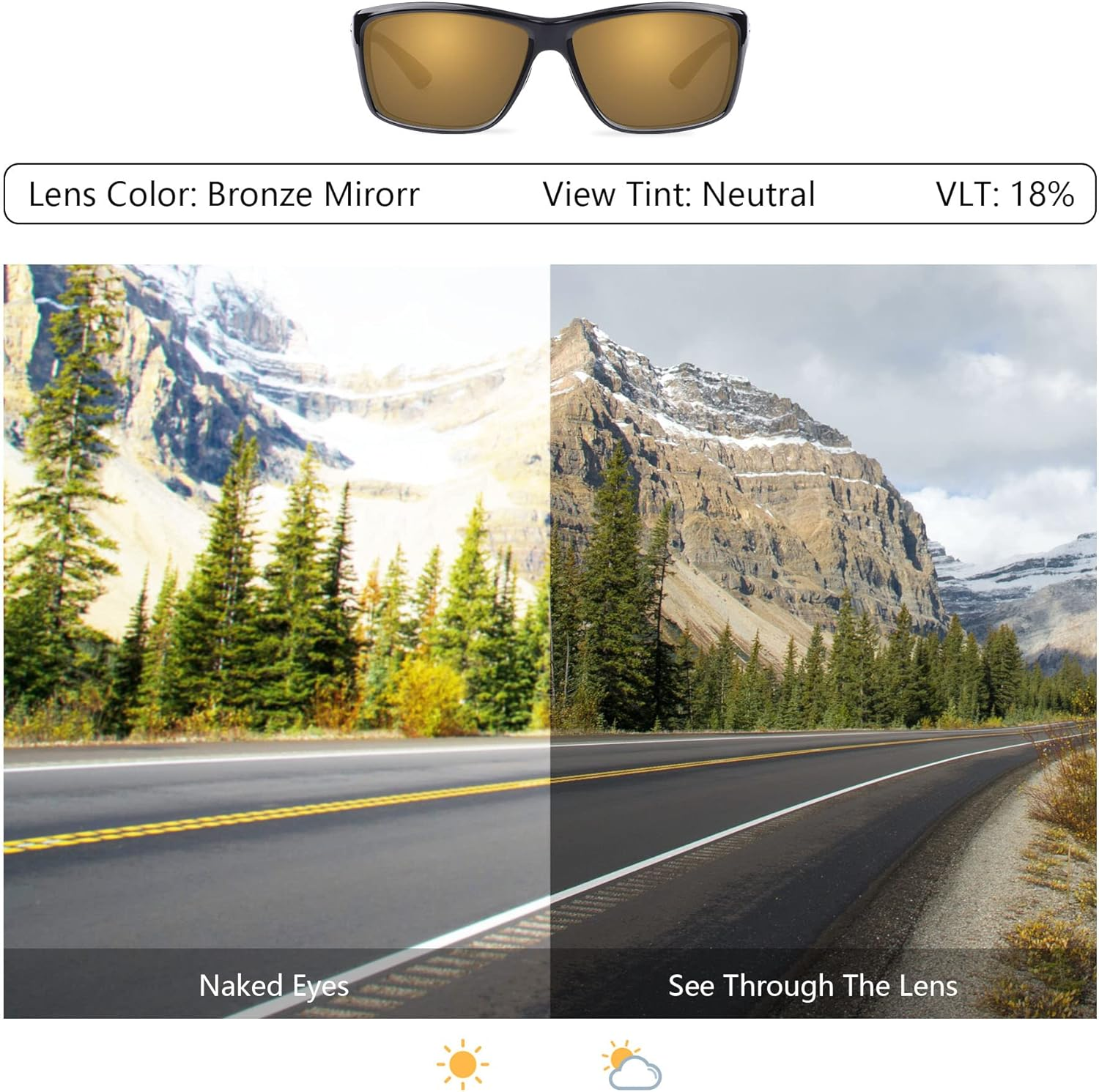 Bowyer POLARIZED Replacement Lenses for Oakley Radar Series Sunglasses image number 3