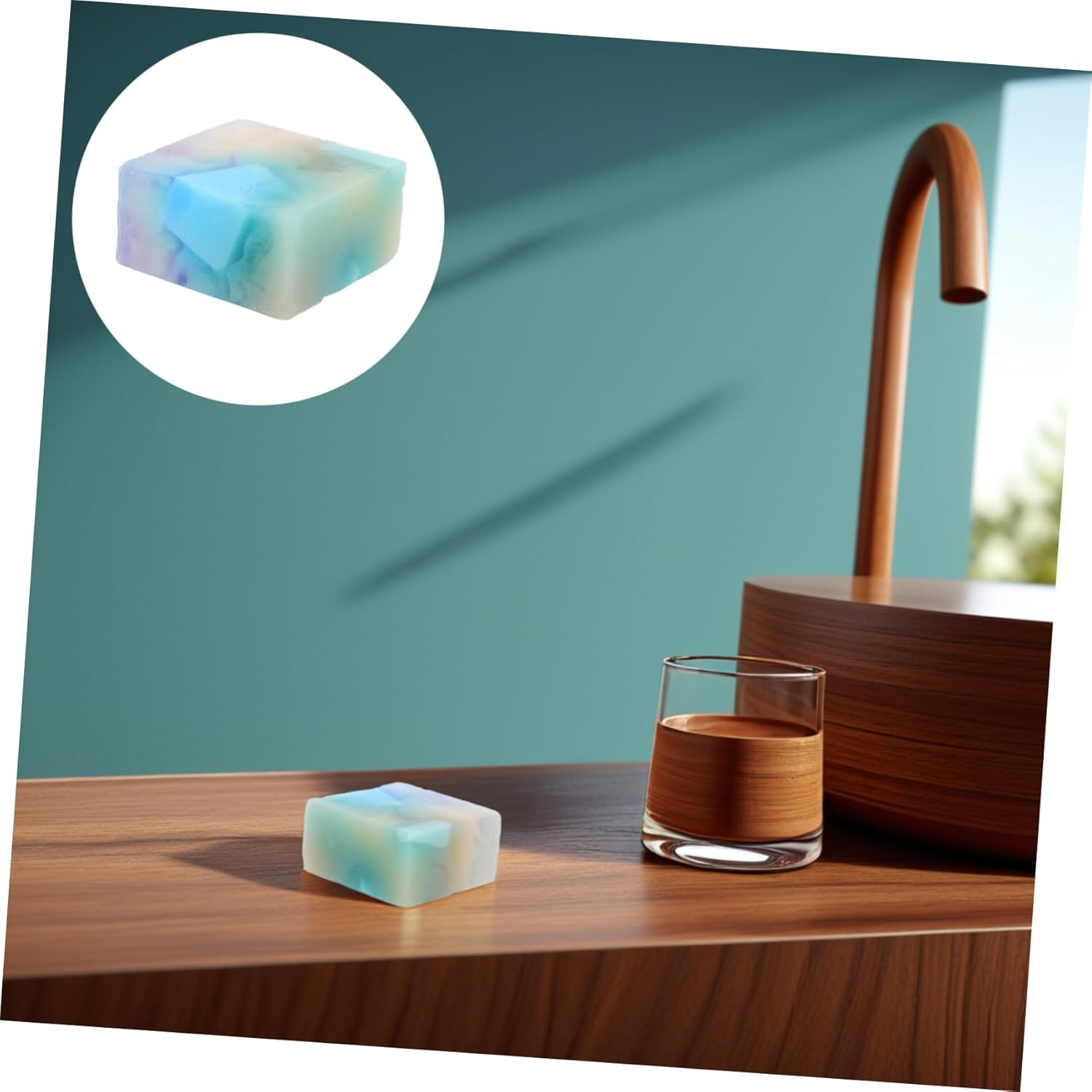 Minkissy Essential Oil Handmade Soap Bar 100G Iceberg Flame Natural Ingredients for Men and Women Moisturizing Body Soap for Skin Types image number 3