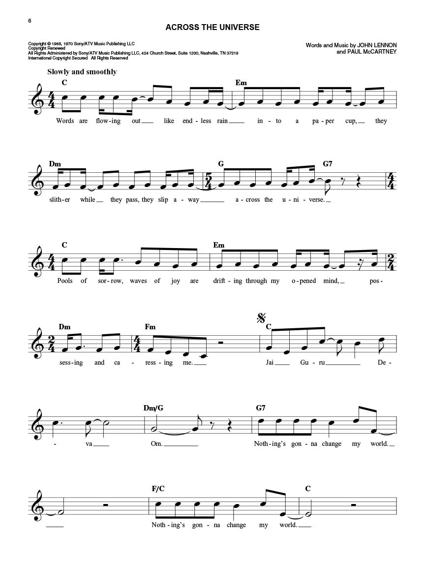 BEATLES EASY FAKE BOOK 2ND EDITION image number 3