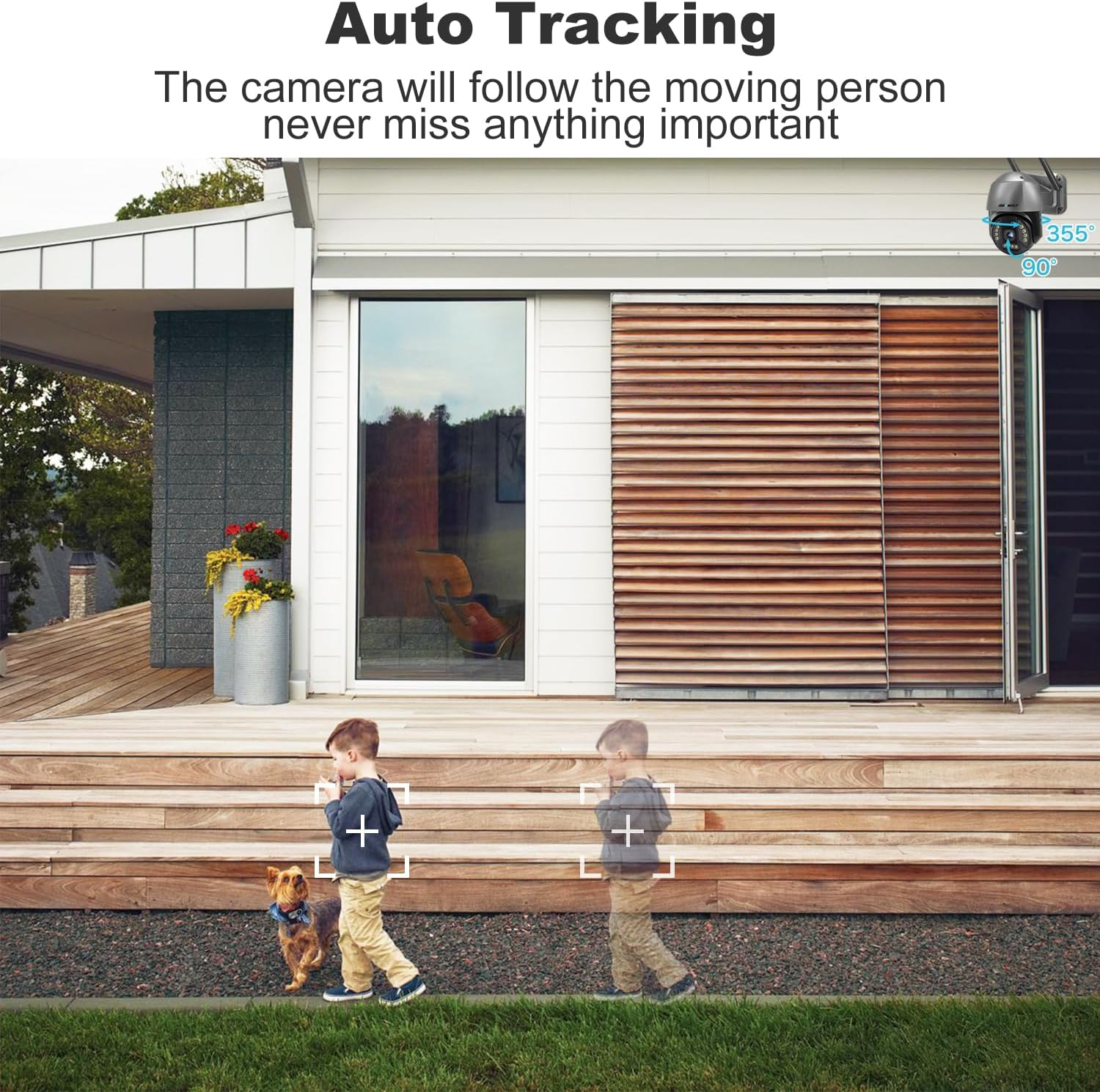 [Dc&Poe] 4K Wifi Security Camera Outdoor, GENBOLT 8MP Floodlight Home Surveillance CCTV IP Camera with Auto Tracking, Human/Vehicle Detection image number 2