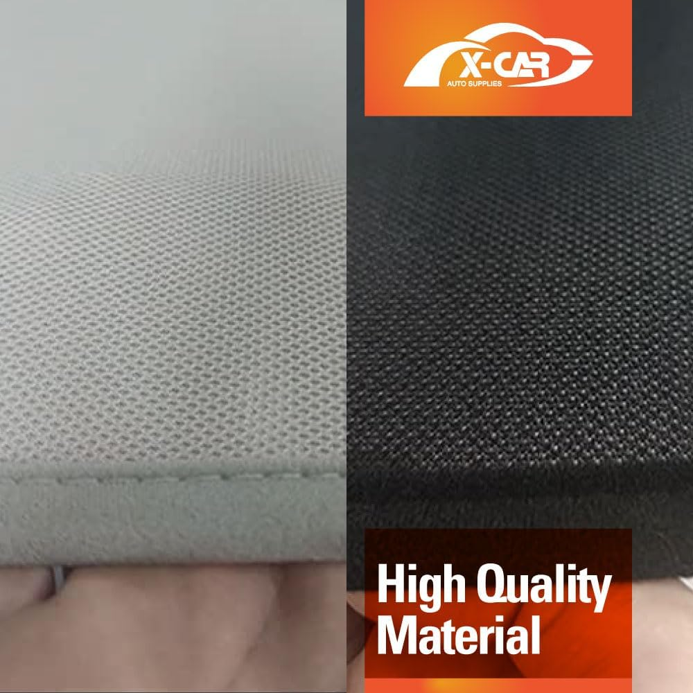 X-CAR 2In1 Glass Roof Sun Shades UV Protection Sunroof Mesh Top for Tesla Model Y 2022-2025 Window Blind Crystal Black - Crystal White image number 4