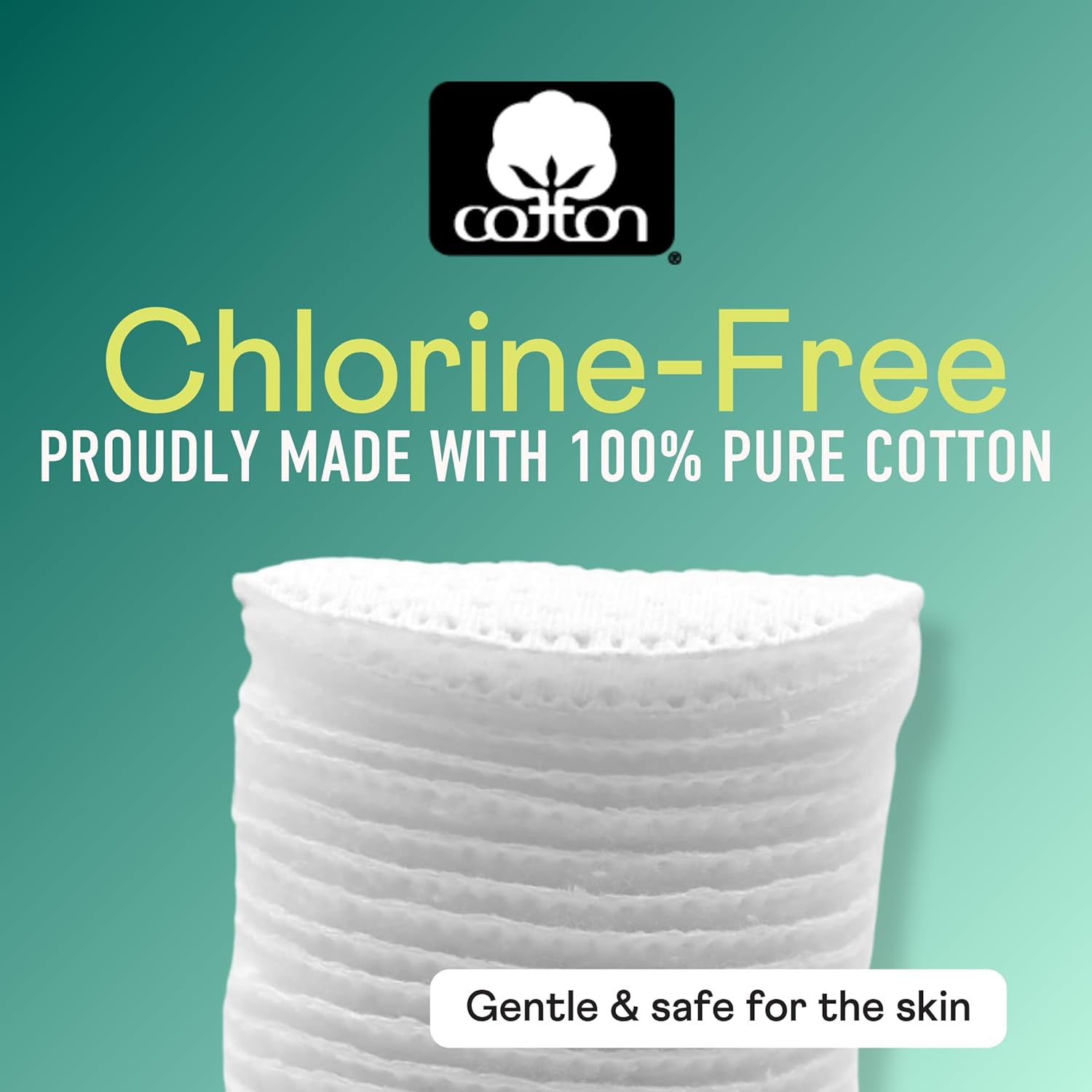 Swisspers Premium Exfoliating Rounds, 2 Distinct Raised Textured Surface, Cotton Facial Pads, 80 Count Re-Closable Bag, White image number 2