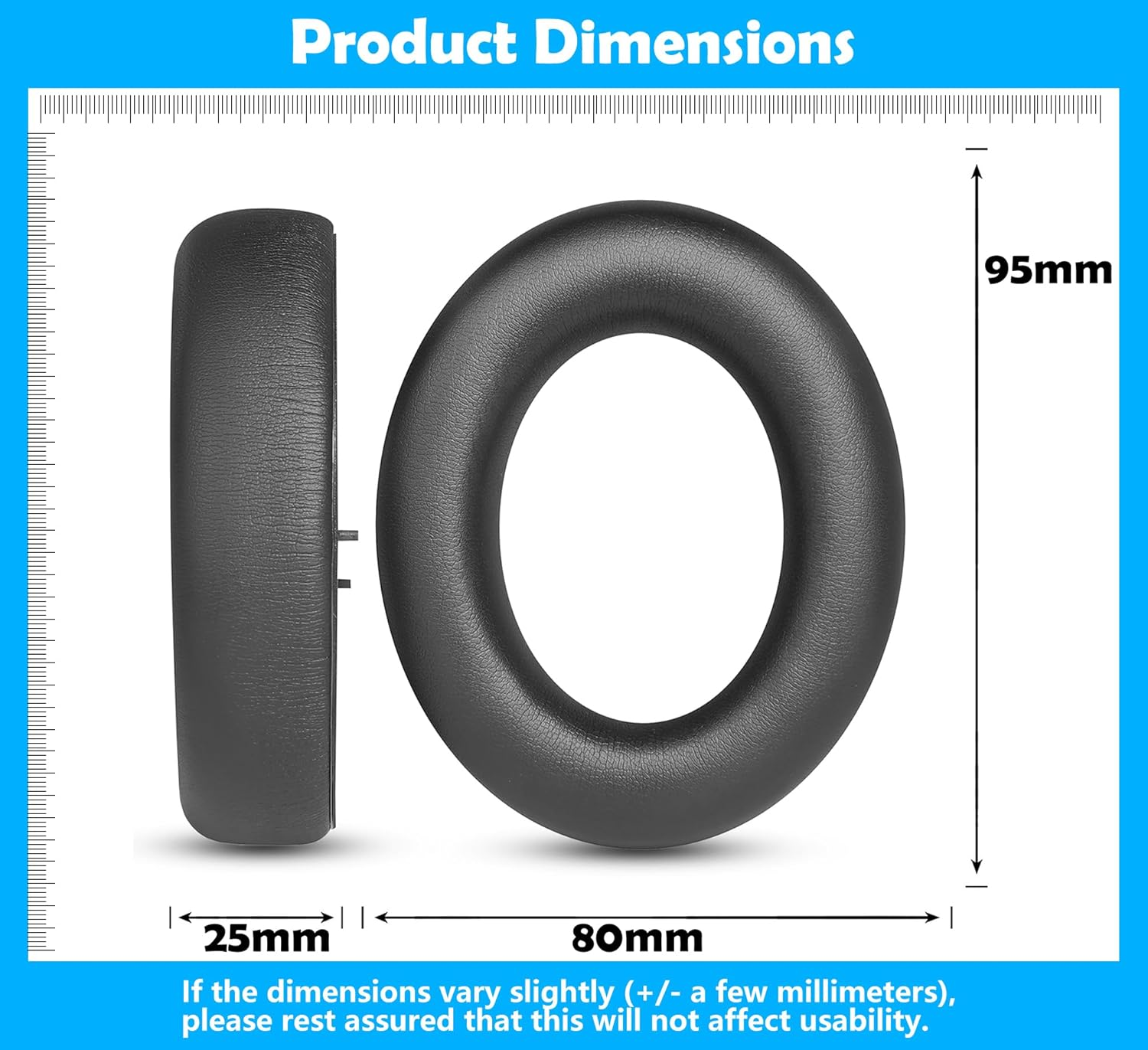 Ear Pad Replacement Compatible with Focal Bathys High Fidelity Bluetooth Headphones - Improved Comfort & Noise Isolation
