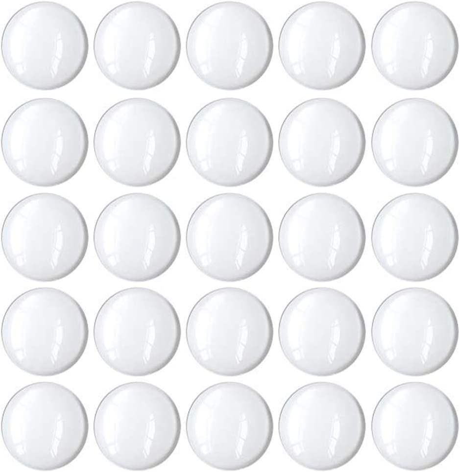 100 Pcs 20Mm Clear round Cabochons Flat Back Glass Dome Cabochons for DIY Crafts Photo Pendant Jewelry Making image number 3