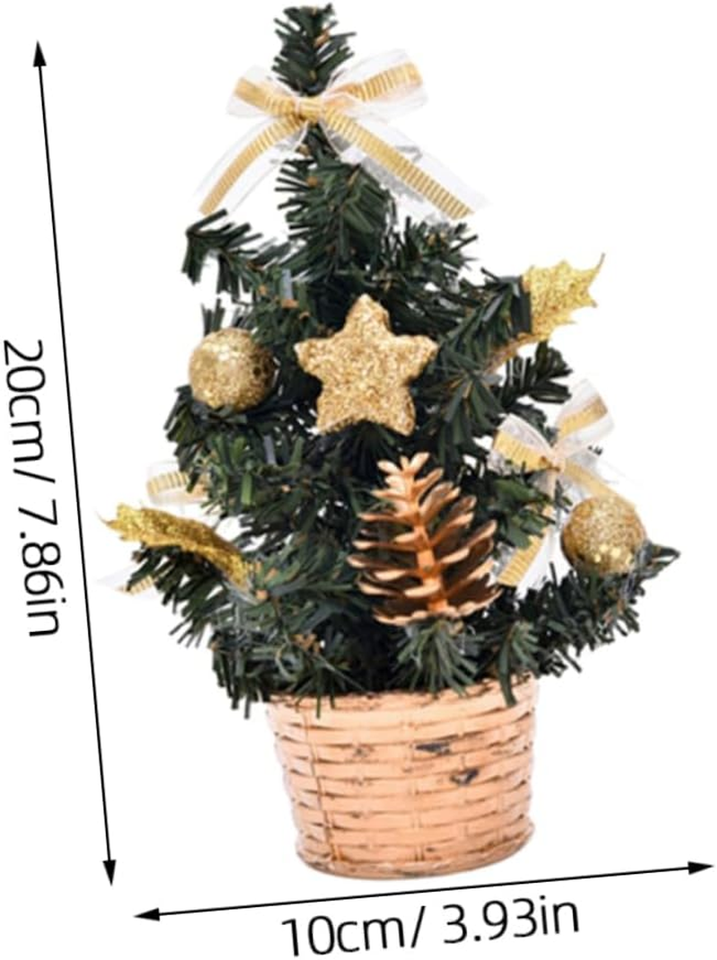 GARVALON Quality Material Christmas Tree Model Lifelike Xmas Tree Decor Perfect for Christmas Party Decorations image number 5