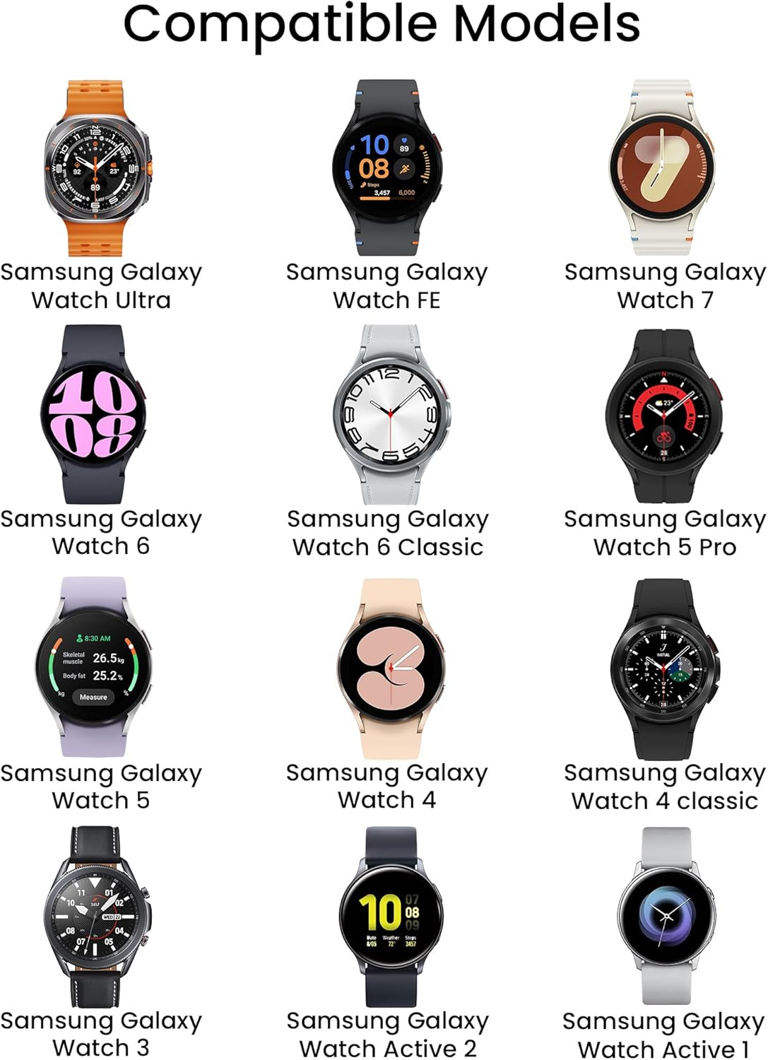 Bicmice Charging Station for Samsung Galaxy Watch 5 Pro,5 Charger 3.3Ft 100Cm Samsung Galaxy 4.4 Classic, 3, Watch Charging Cable Galaxy Active 2.1 Smart Watch USB Charging Station image number 4