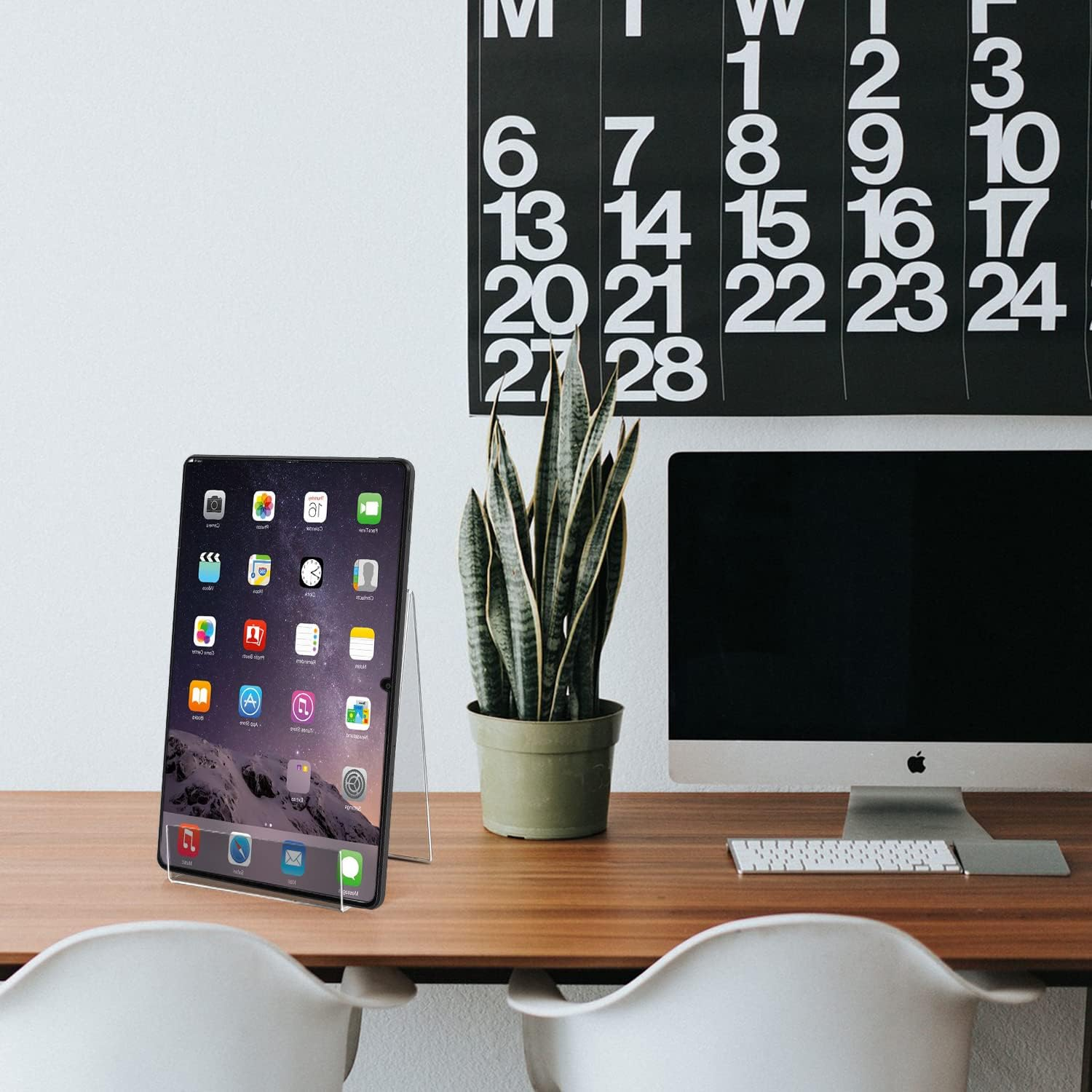 ZOEY Acrylic Book Stand with Ledge Clear Display Easels Plate - 5 Pack Small Book Holder Easel Stand for Books Display, Music Sheets, Artworks, CD, Tablet Holder (Small) image number 6