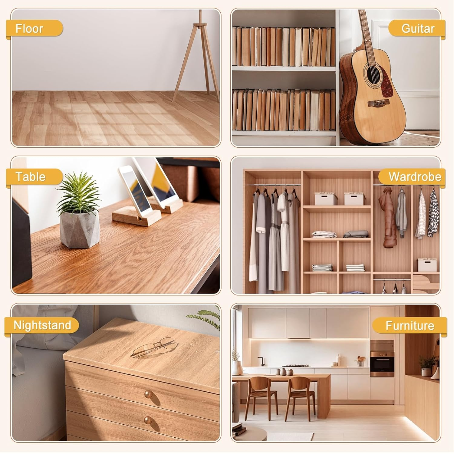 Wood Filler White Putty Water-Based Wood Filler Paintable Stainable Premium Wooden Repair Kit for Door Trim Restore Table Cabinet Floors Hole image number 3