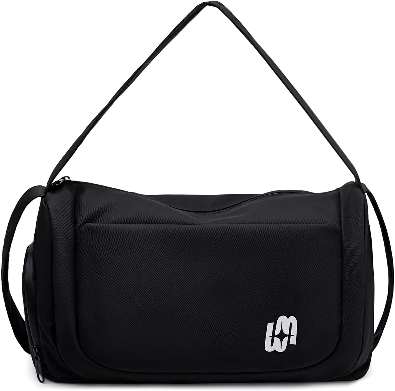 Gym Bag for Women Men, Duffle Bag for Travel with Wet Pocket, Lightweight Carry on Weekender Duffel, Black