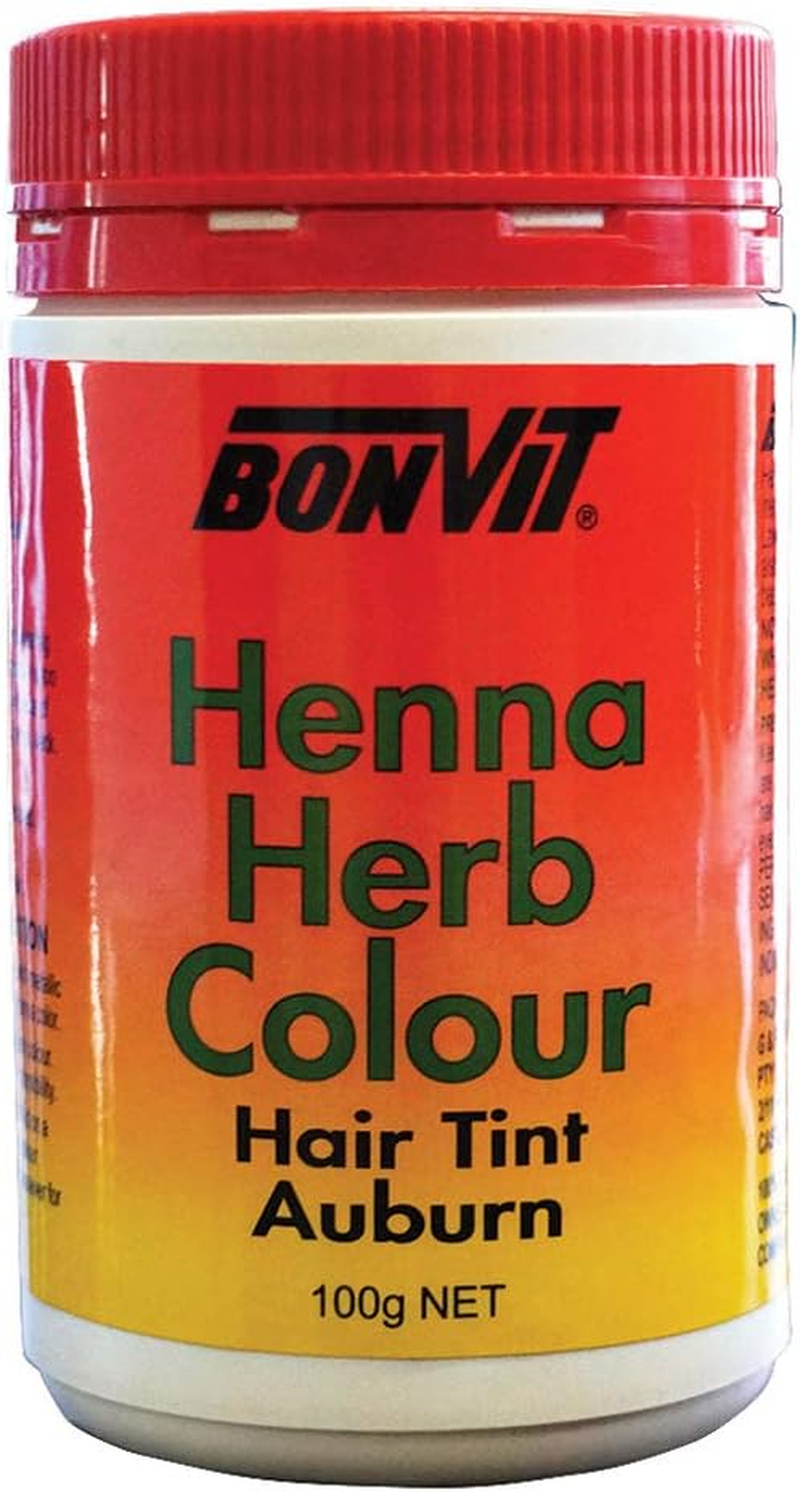 Bonvit Henna Herb Hair Tint Colour 100 G, Dark Red 100 Grams