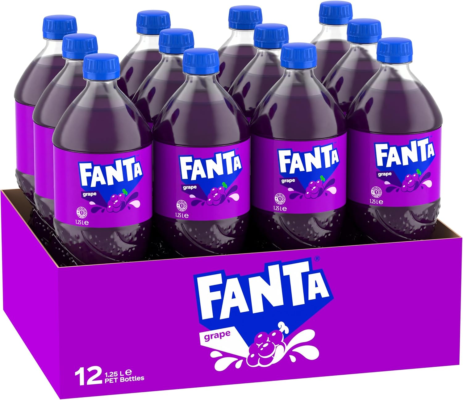 Fanta Grape Soft Drink Multipack Bottles 12 X 1.25L image number 2
