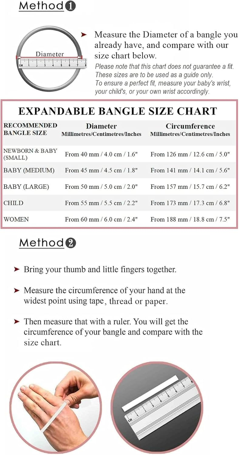 Designer Inspirations Boutique Engraved/Embossed Repeat Pattern Expanding/Expandable/Adjustable Bangle Bracelet for Baby/Child/Children/Women - 925 Sterling Silver - Childrens Jewellery - 3. Herringbone- Baby (Large) image number 1