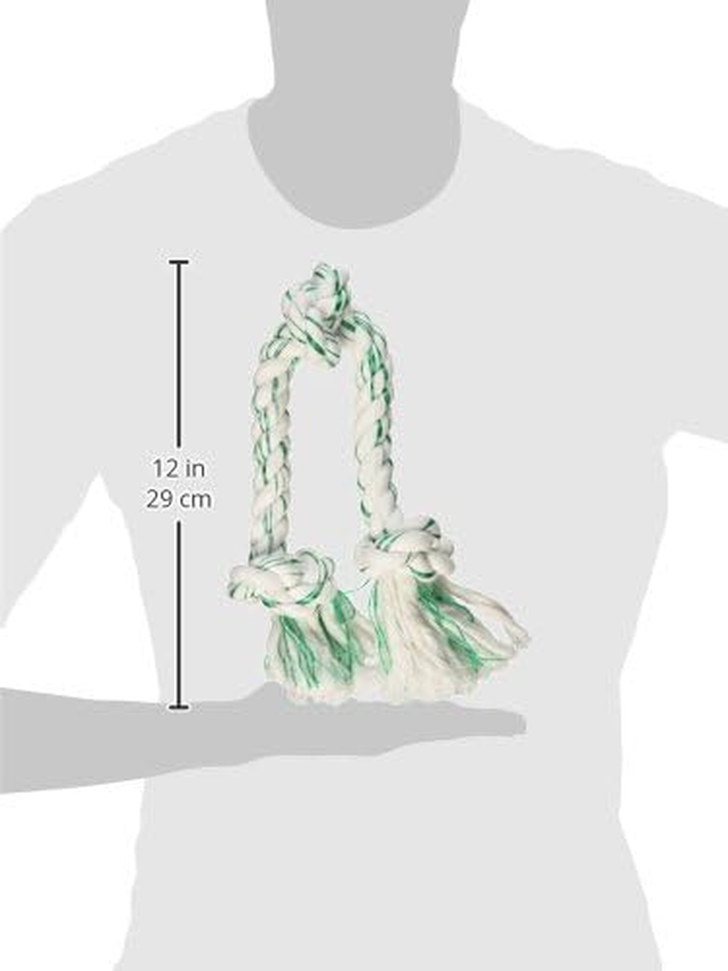 Booda Fresh N Floss 3 Knot Tug Rope Dog Toy, Large, Spearmint image number 1