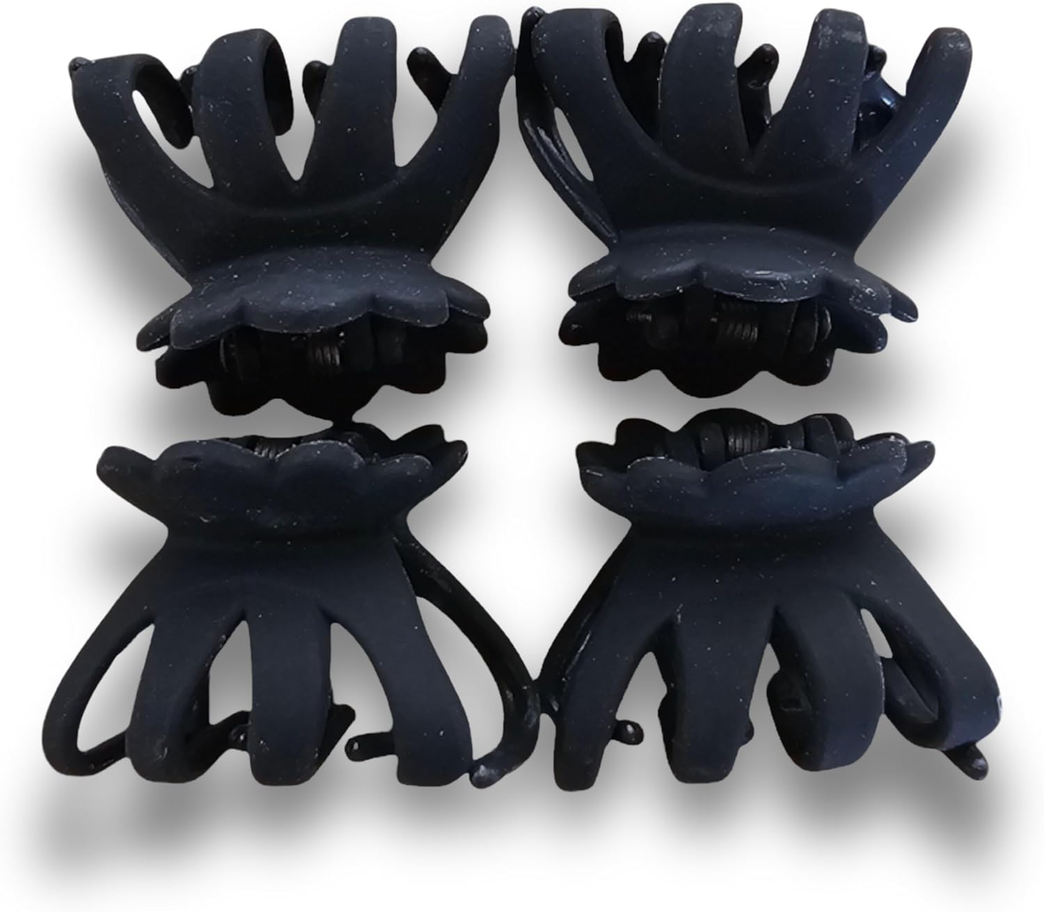 PARENCE. - Set of 4 Mini Hair Clips - Solid Metal Spring, Interlocking and round Teeth - Compact and Practical Accessory for Women - 4X3Cm image number 5