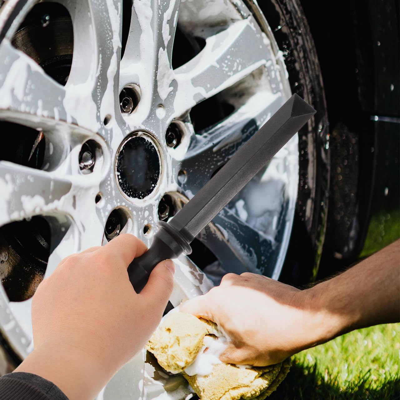 Mobestech Pack of 2 Car Tyre Shovel Wheel Weights Balancing Remover Rim Removal Tool Tyre Pliers Tool Tyre Repair Tools Weights Balancing Tool image number 1