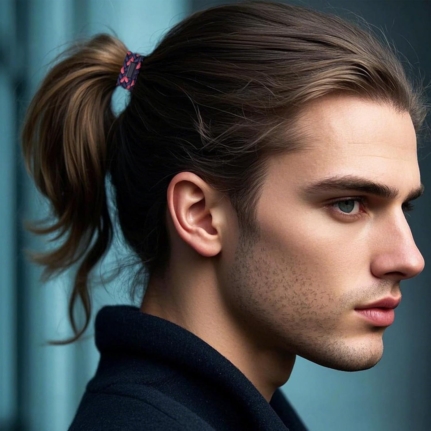 Zcbzbn Pack of 10 Men'S and Women'S Braided Hair Bands, Elastic Hair Bands, Fashion Ponytail Hair Bands for Straight, Curly, Long Hair Bun for Men and Women image number 1