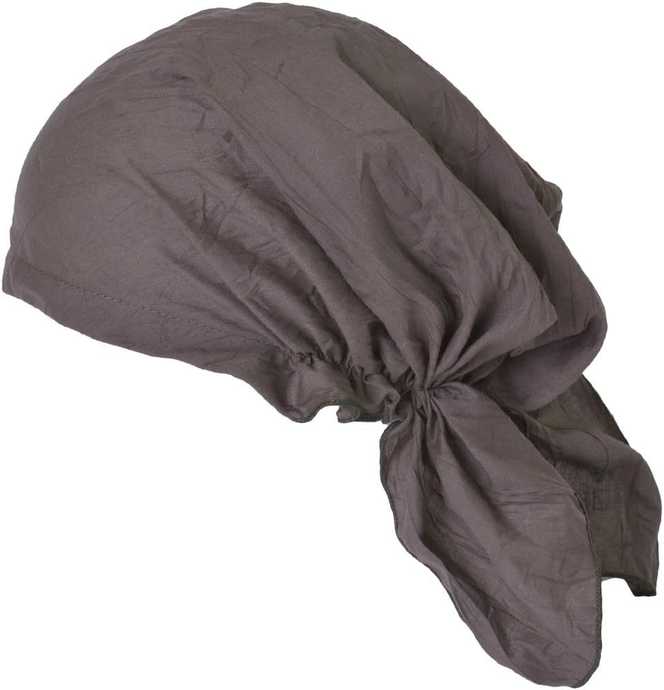 CHARM Pirate Bandana Head Scarf - Balding Hair Cap Headwrap Hat Chemo