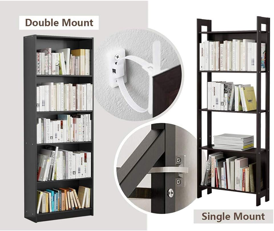 Furniture Anchors for Baby Proofing(12 Pack) Furniture Straps Kit anti Tip, Easy Installation Furniture Wall Anchors for Firmly Fixing, Adjustable Earthquake-Resistant Child Safety Straps image number 3