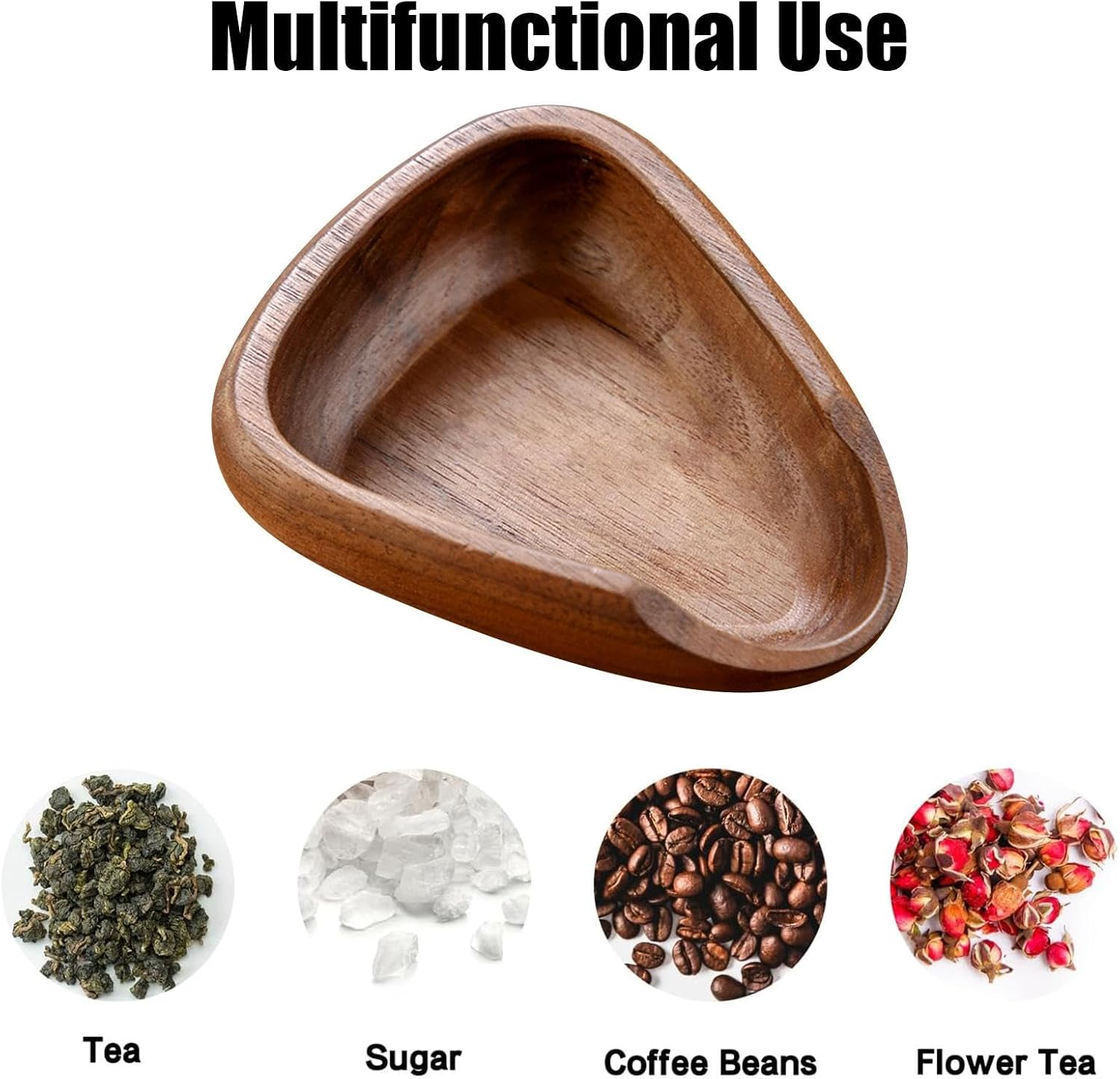 Dosing Cup for Coffee Beans | Wooden Weigh Coffee Bean Container - Sample Display Tray for Milk Tea Shops Homes Coffee, Espresso Accessories, Tea Accessory