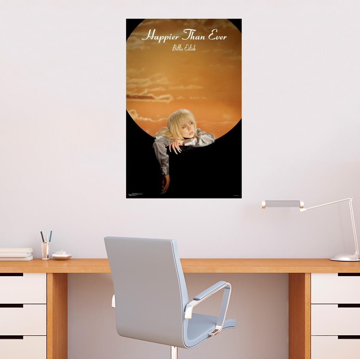 Billie Poster Eilish Music Album Cover Poster for Room Aesthetic Canvas Wall Art Bedroom Decor for Room 40X60Cm Unframed (J) - C image number 4