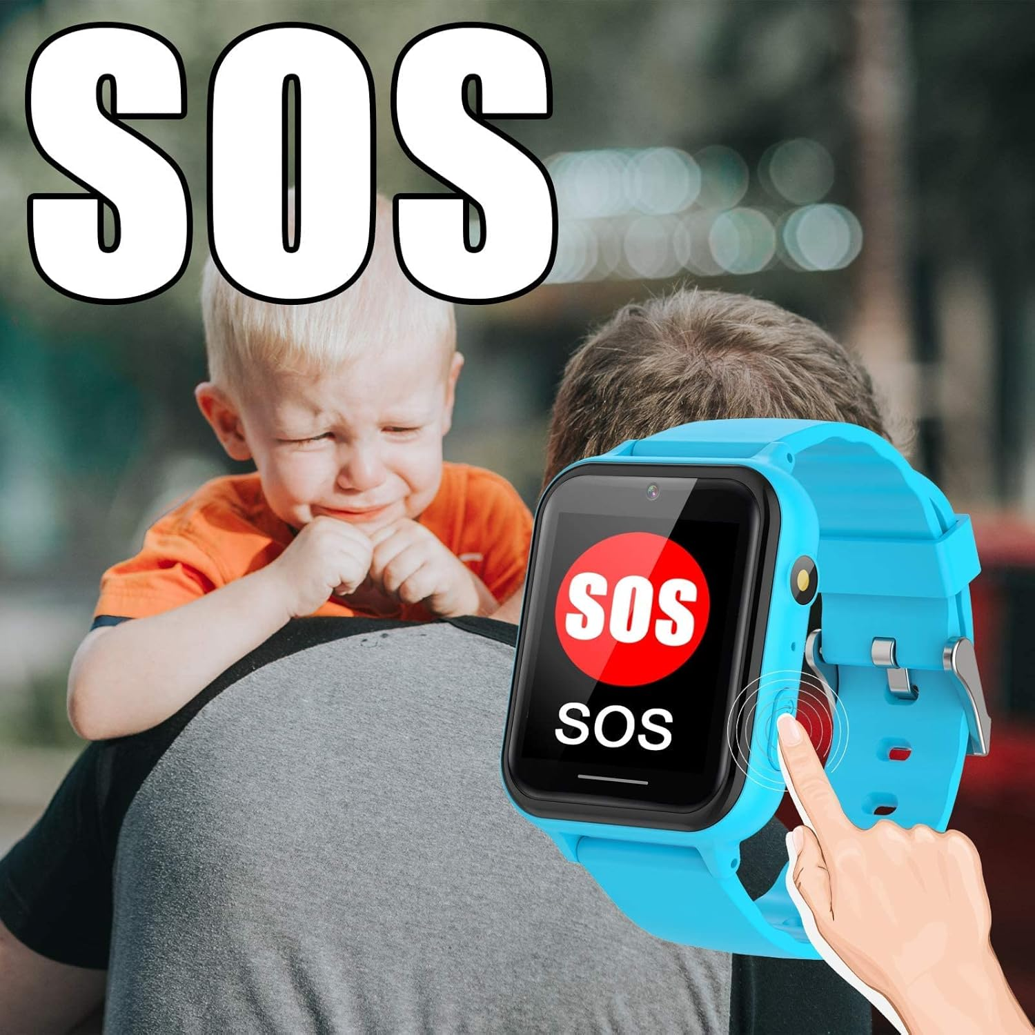 PTHTECHUS Smart Watch for Kids - Boys Girls Smartwatch with 2 Way Phone Need 2G SIM to Call SOS Games Music MP3 Player HD Selfie Camera Calculator Alarm Timer 12/24 Hours for 4-15 Years Old Students image number 1