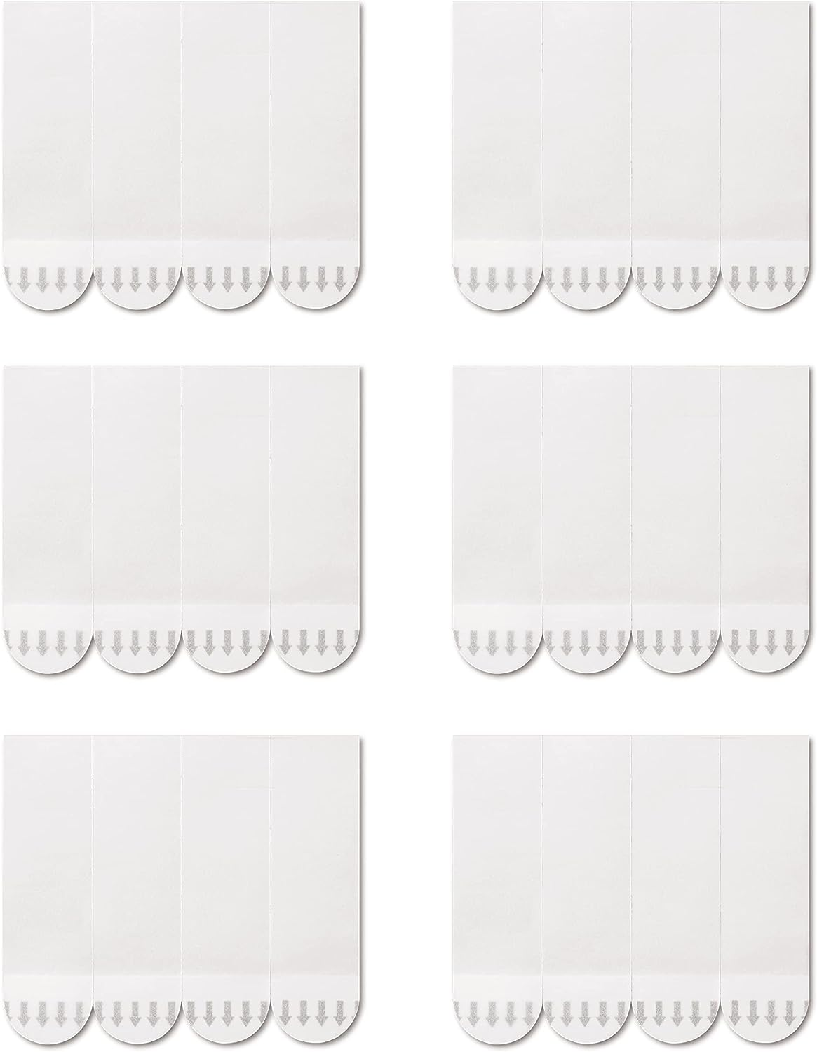 Jellysub 60 Pieces Medium Double Sided Adhesive Strips, Heavy Duty Damage Free Picture Hanging Replacements for Indoor Hooks Caddies, Water-Resistant image number 4