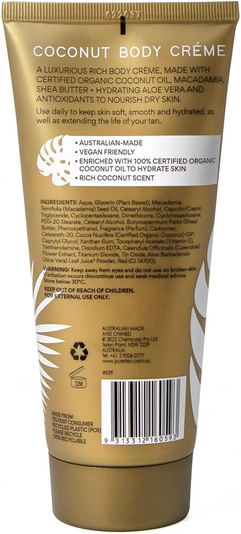 Coconut Body Creme 200 Ml image number 1