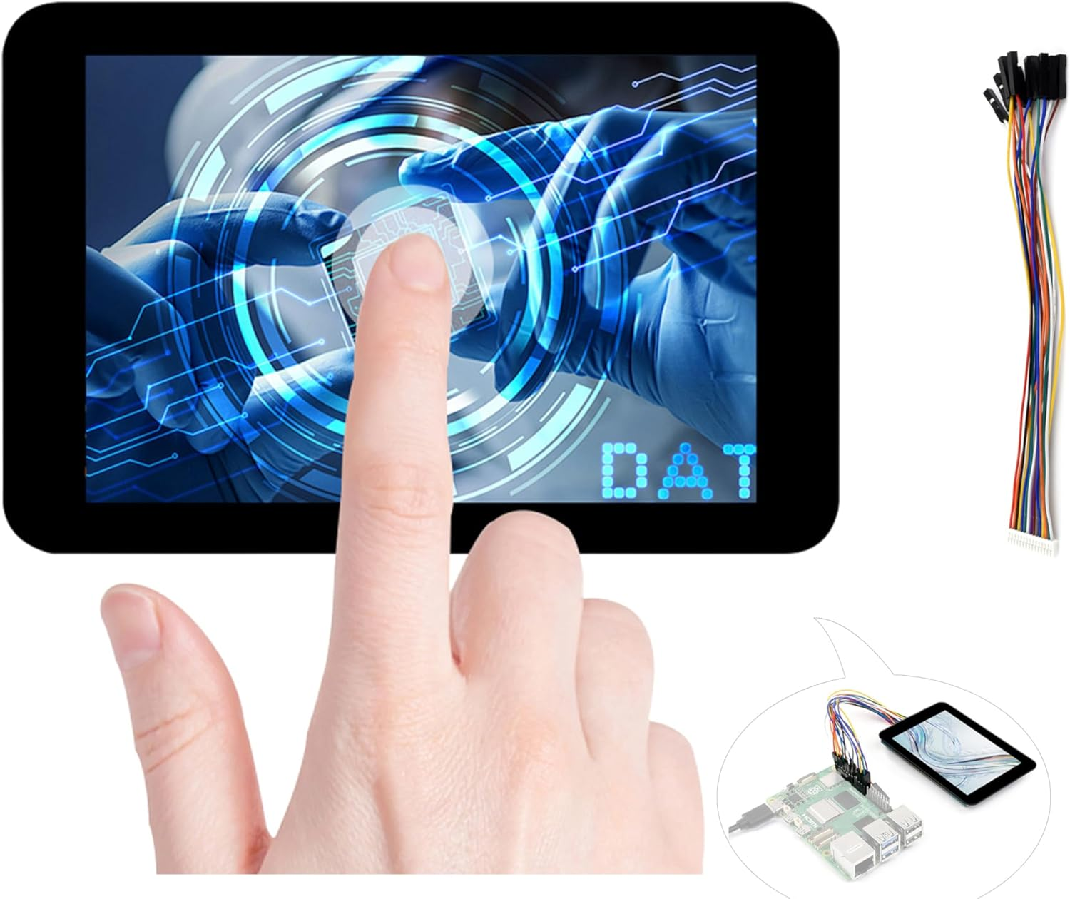 3.5Inch Capacitive Touch Screen Compatible with Raspberry Pi 5/4B/3B+/Zero/Zero W/Zero 2W/Pico/Pico W/Pico 2/Pico 2 W/ ESP32 /Ar-Duino, IPS Display 320X480 Resolution, SPI and I2C Control Interfaces image number 6