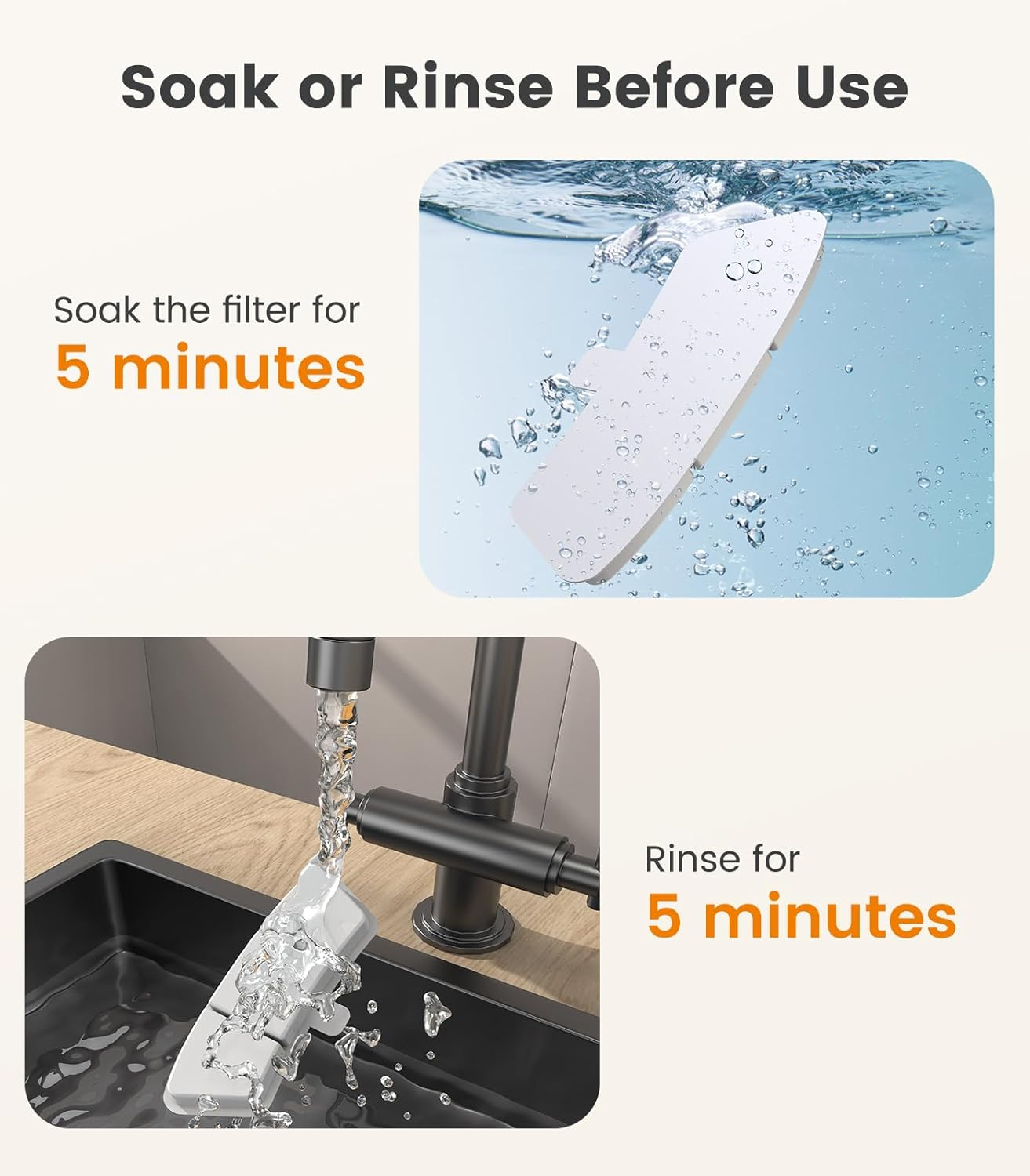 Oneisall 8Pcs Replacement Filters for PW03 3.5L Cat Water Fountain （For Fountain in Model PW03 image number 2