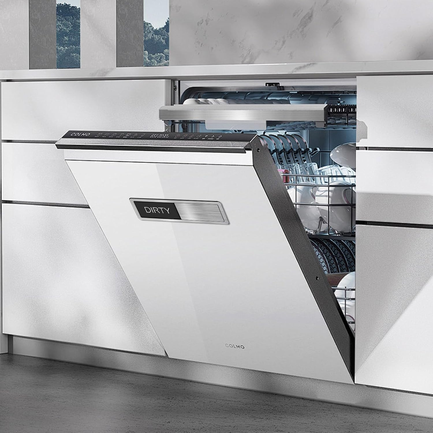 Dishwasher Magnet Clean Dirty Sign Non-Scratching Strong Magnet or Adhesive Options Indicator Tells Whether Dishes Are Clean or Dirty image number 6