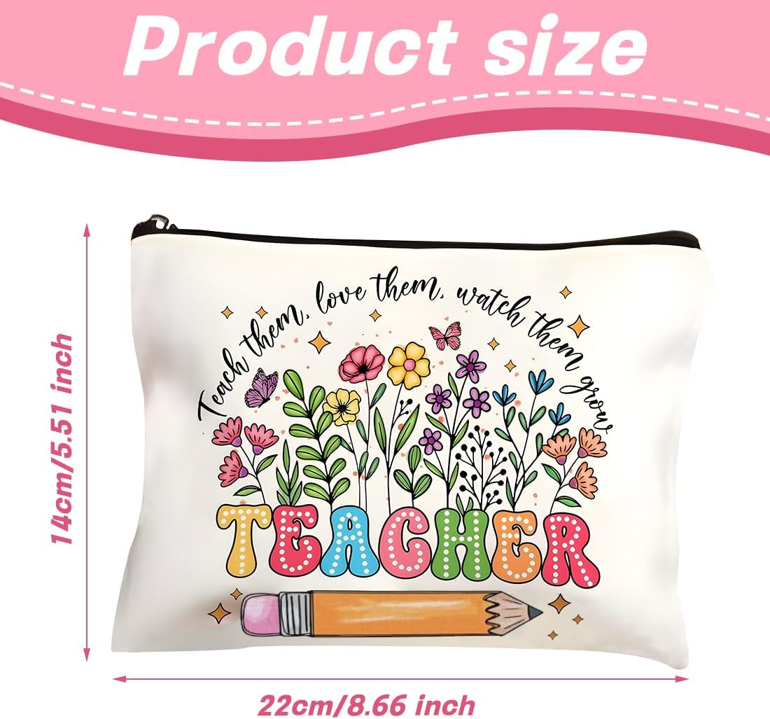 GXGM 1 X Canvas Bag Thank You Gifts, Multifunctional with Zip, Leaving Teacher'S Day, Leaving Nursery, Storage Bag