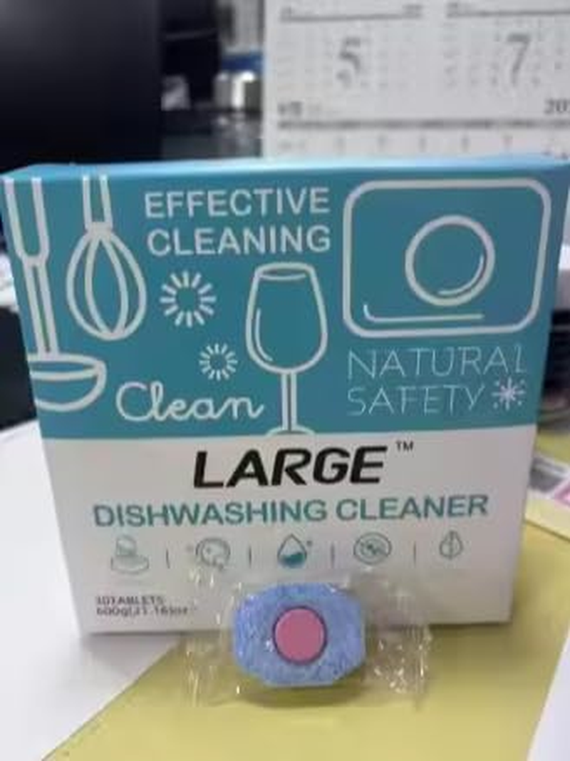 30 Pack Dishwashing Cleaner Tablets-Ultimate Cleaning Power for Sparkling Dishes. Individually Wrapped,Deep Cleaning, Removes Grease & Limescale, Compatible with All Machines. 20G/Pc-600Grams image number 1
