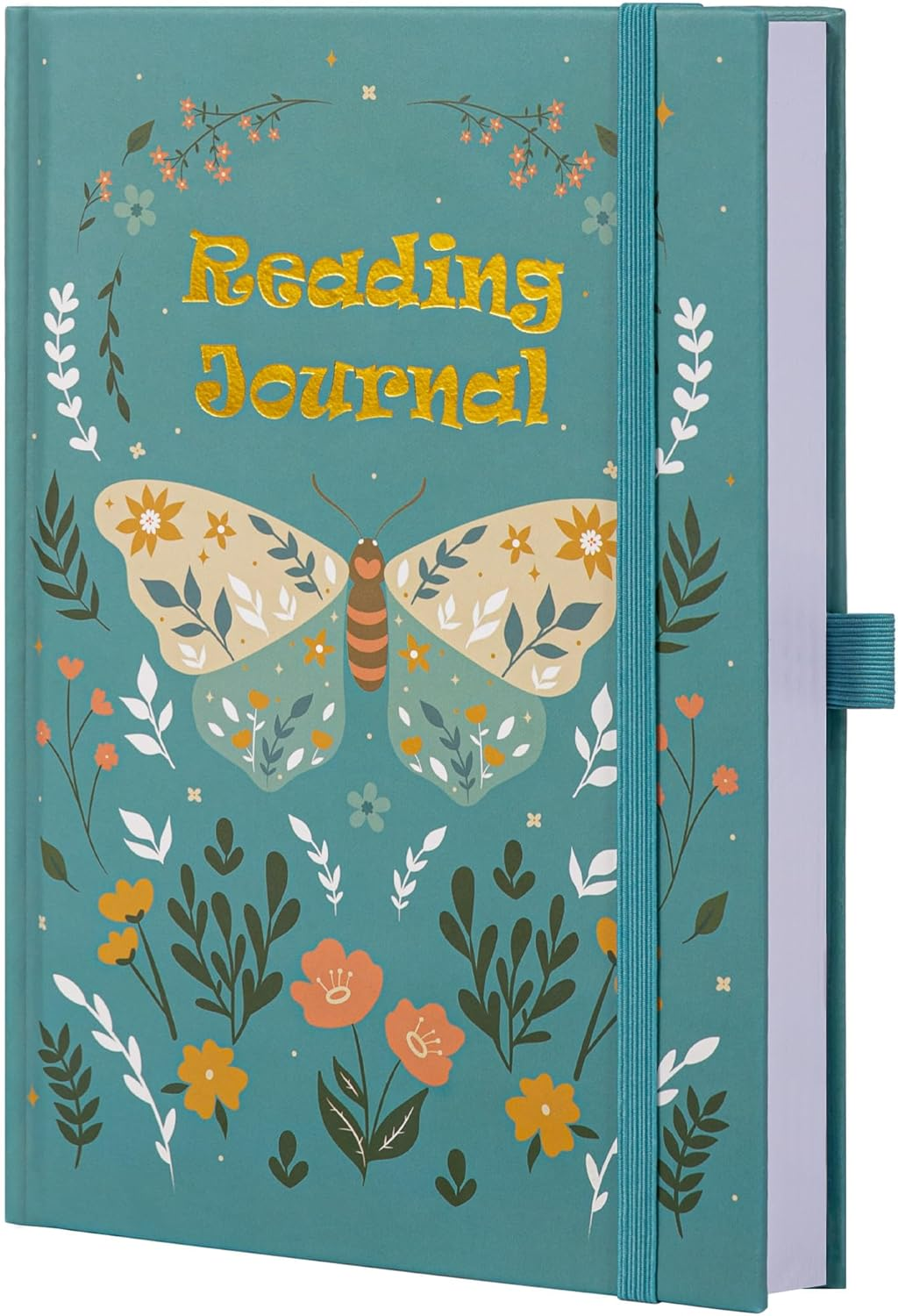 TIEFOSSI Reading Journal for Book Lovers, Track Your Reading Progress, 85 Book Reviews, Stage Reading Record, Hardcover A5 Journal Reading Planner, Gifts for Readers