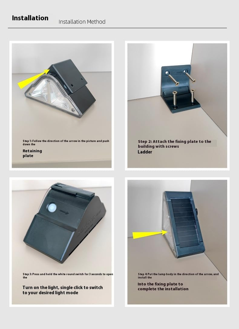 Solar Step Lights Outdoor, 6 Pack LED Warm White, Waterproof Deck Lights for Stairs, Patio, Driveway,Solar Seven Color Step Light(6) image number 4