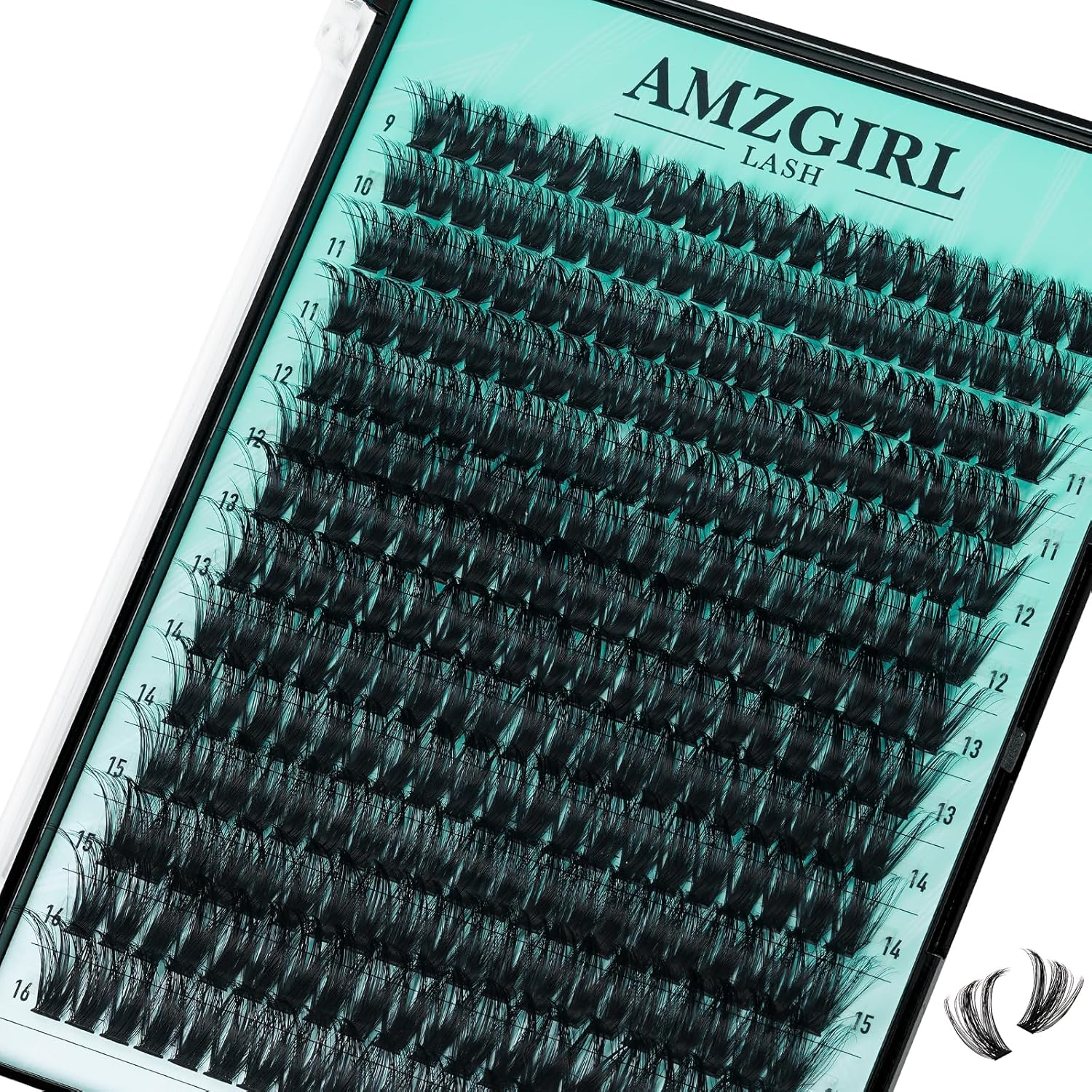 Lash Extension Kit 280PCS Eyelash Clusters 90D DIY Eyelash Extension Kit Individual Lashes Natural Lash Clusters Kit with Eyelash Bond & Remover and Tweezers(D-Mix9-16Mm Kit) image number 2