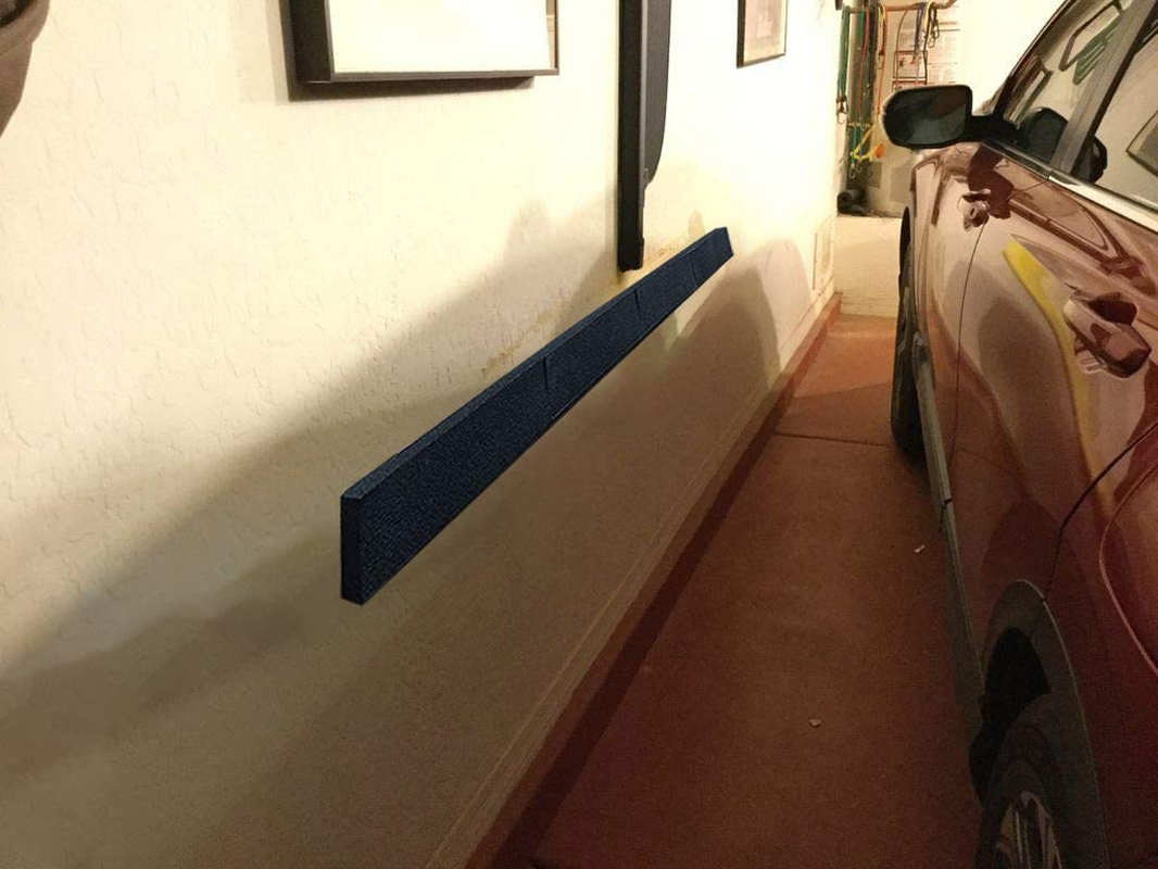 Garage Car Door Protector, 4 Pack Garage Wall Protector Bumper Guard for Car Doors Anti-Collision Waterproof Inflaming Ultra Self Adhesive EVA Foam for Warehouse Parking Assist (3X10X30Cm,Black) image number 4