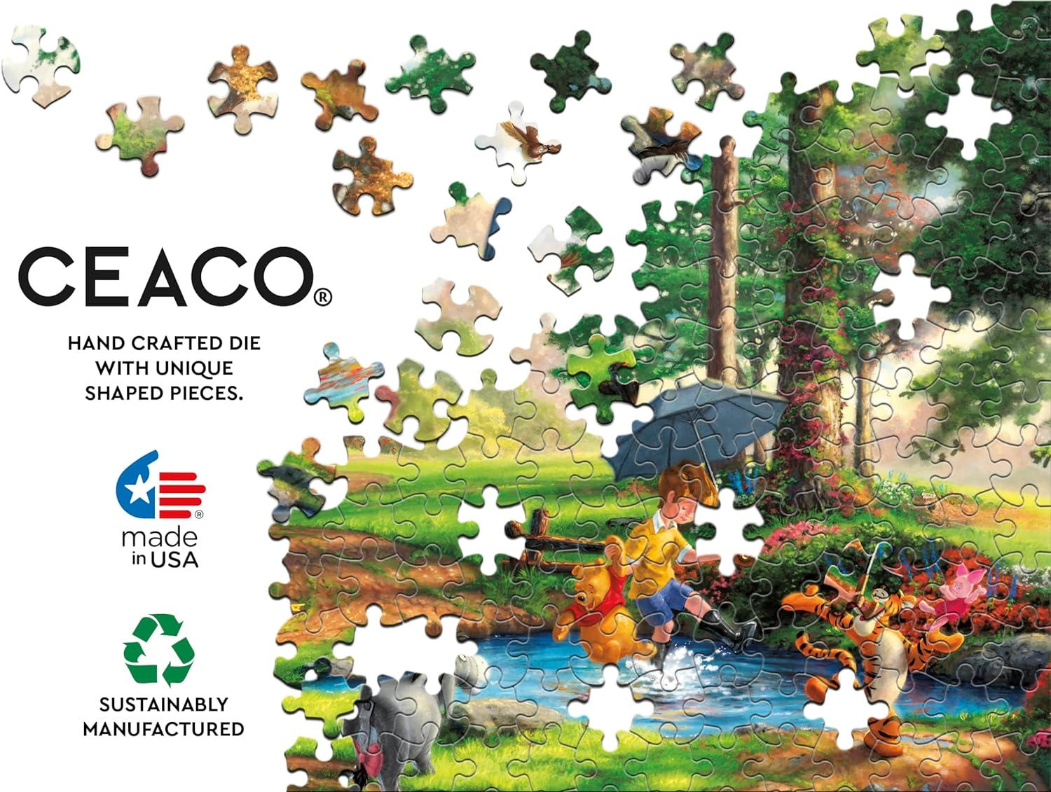 Ceaco - Thomas Kinkade - Disney - Winnie the Pooh - 1000 Piece Jigsaw Puzzle image number 6