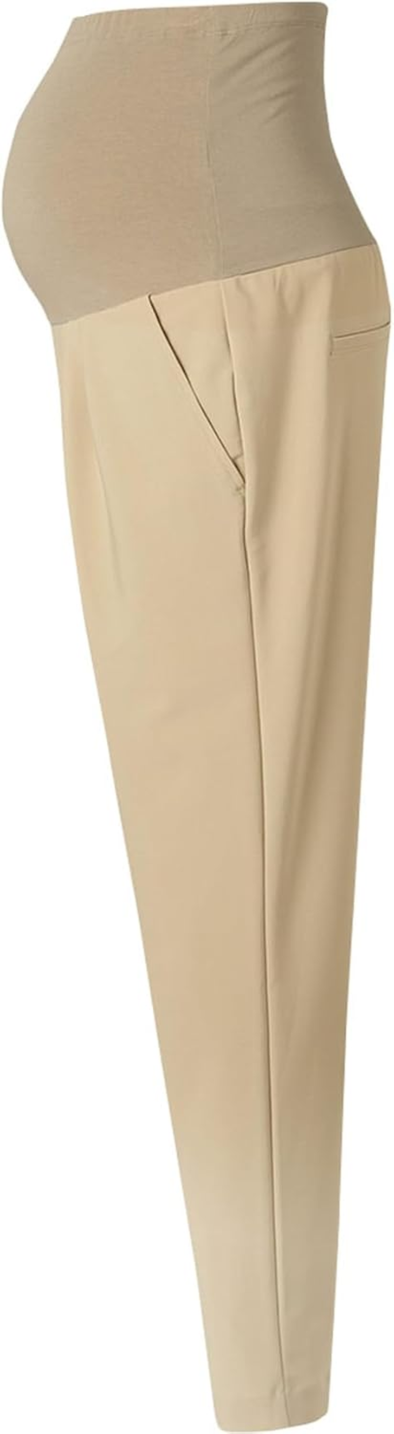 Wacoal Maternity MXY101 MXY101 Women'S Tucked Tapered Pants, Easy to Wear, Tumble Dry, Cropped Length, 9/4 Length image number 4