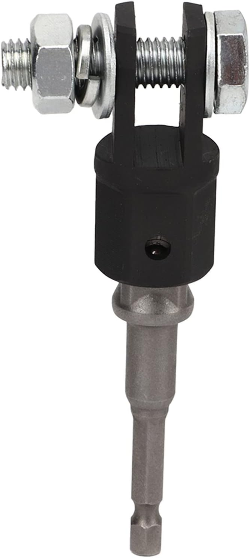 Changor Scissor Jack Adapter, 1/2 Inch Car Jack Drill Adapter with Chrome Vanadium Steel Build, Compatible Socket Tool for Ring/Double Hole Scissor Jacks, 13/16 Inch Lug Wrench