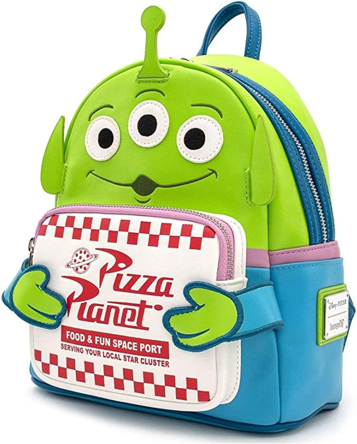 Loungefly Disney Toy Story Alien Pizza Planet Mini Backpack, Multi, One Size, Backpack image number 3