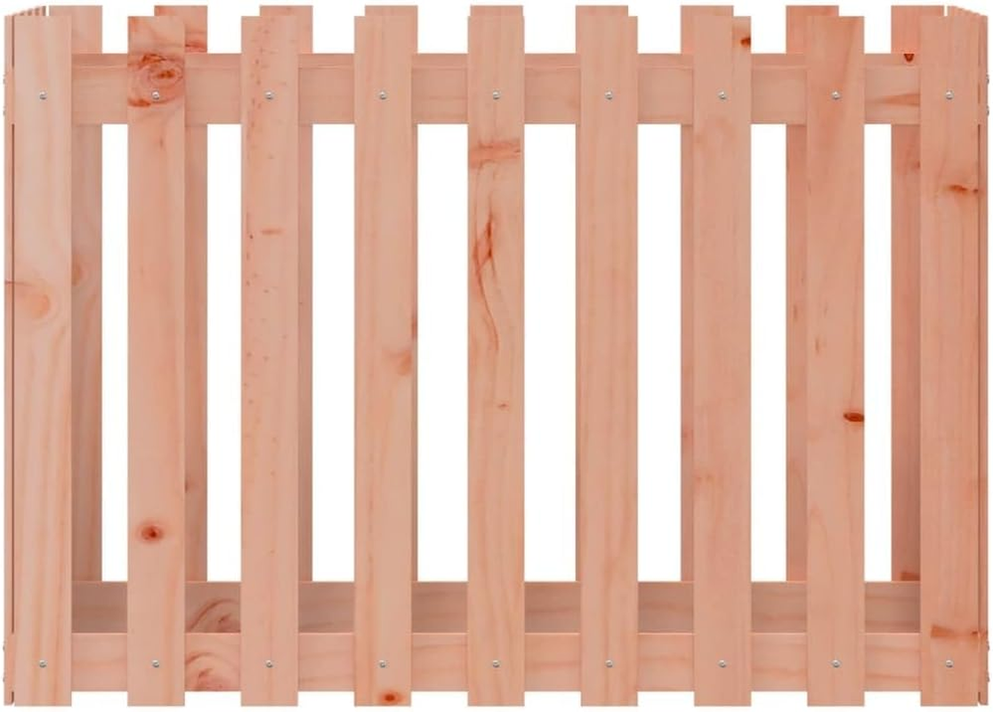 'Vidaxl Garden Raised Bed in Natural Brown Douglas Wood - Versatile Design for Flower Planting and Display, 100X50X70 Cm Size Fit for Patio or Deck image number 4