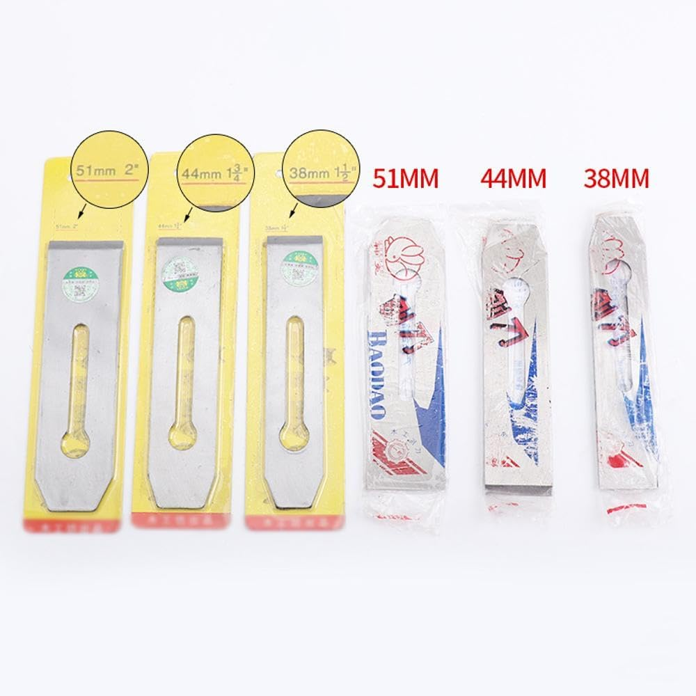 Steel Hand Planer Blade Manual Plane Cutter Replacement Blade Versatile Woodworking Tool for Cutting, Polishing, Deburring(38Mm) image number 2